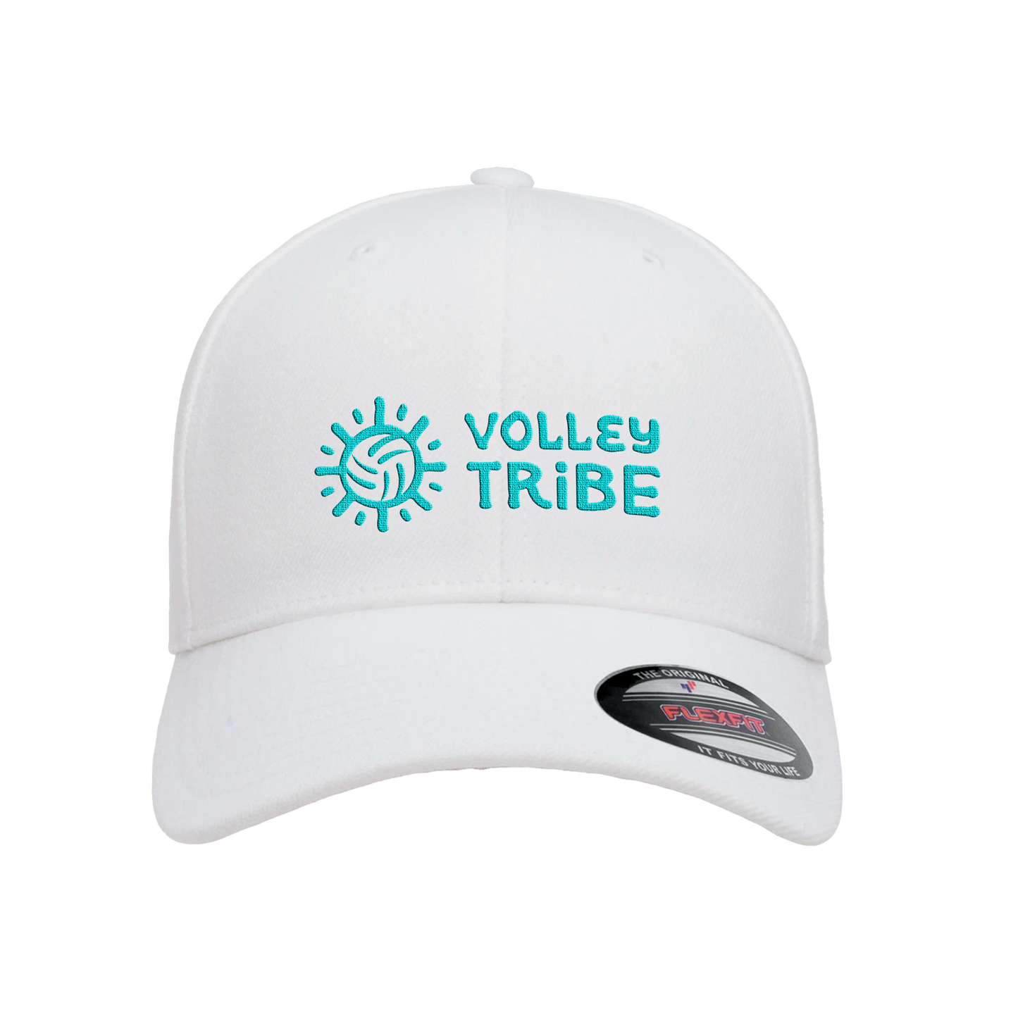 White Flexfit Fitted Hat